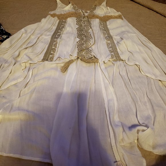 Altar'd State Jackets & Blazers - Altar'd State White Boho Duster